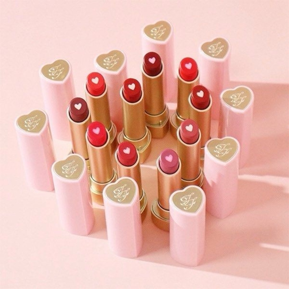 NEW Too Faced Too Femme Heart Core Lipstick Shade Sweet Romance - Picture 12 of 13
